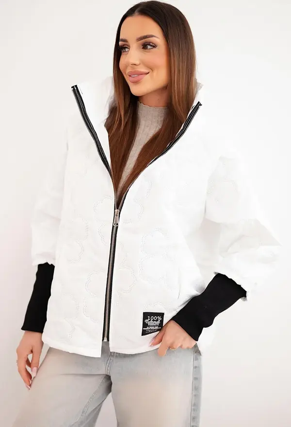 Kesi Włoski Дамско пролетно ватирано яке с флорален мотив