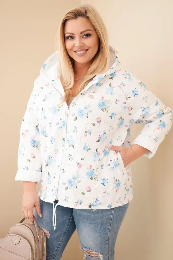 Kesi Włoski Дамско пролетно яке с флорален мотив