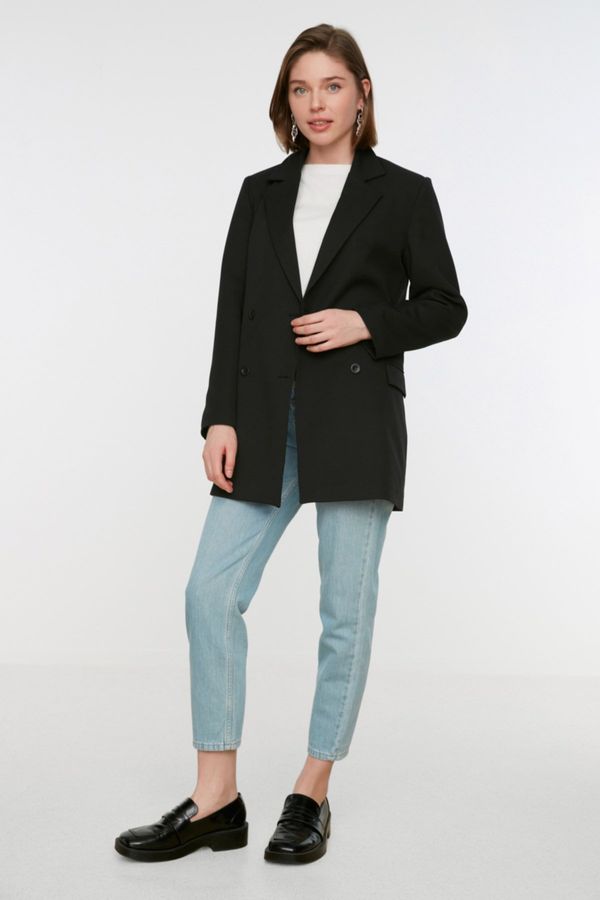 Trendyol Дамско сако Trendyol Ecru