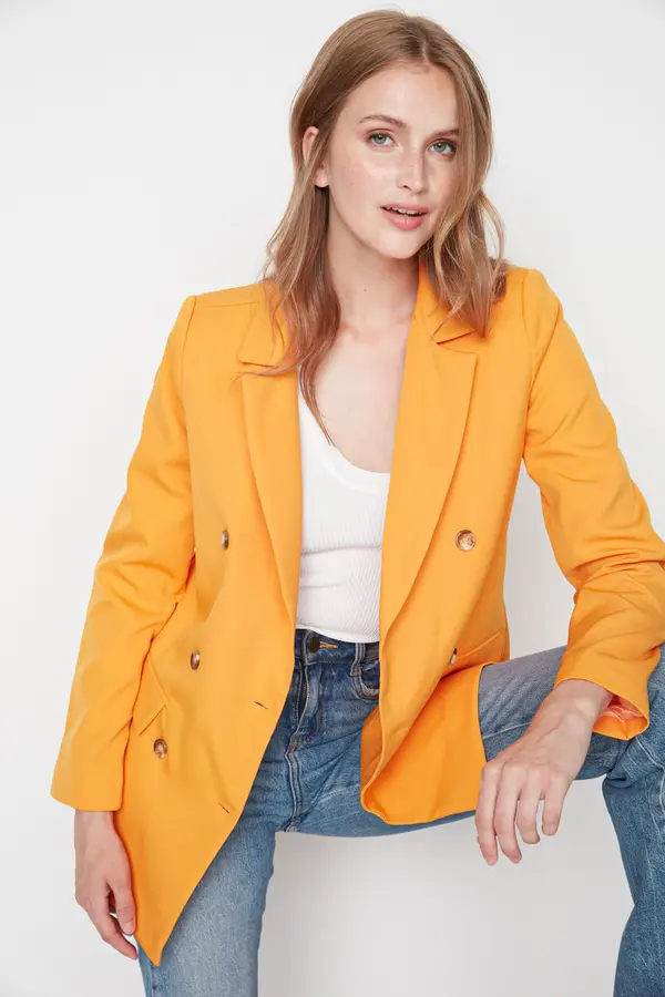 Trendyol Дамско сако Trendyol TWOSS21CE0012/ORANGE