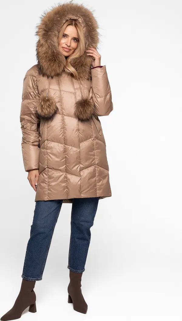 PERSO Дамско ватирано яке с козина