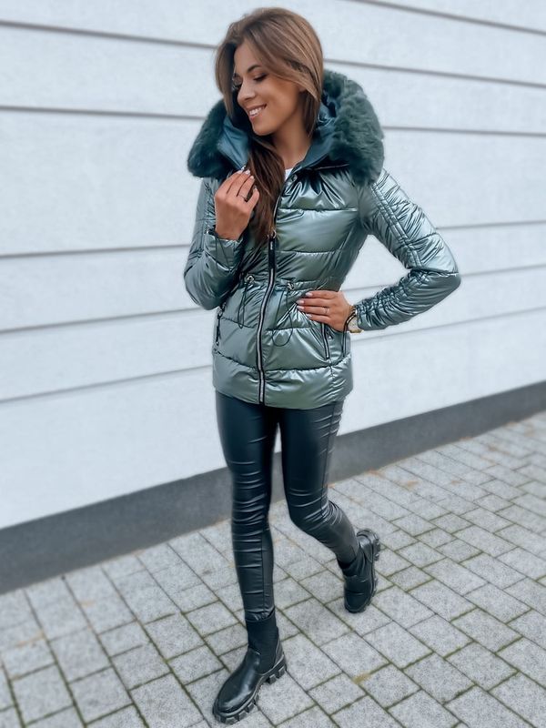 DStreet Дамско яке BROOKE тъмно зелено Dstreet