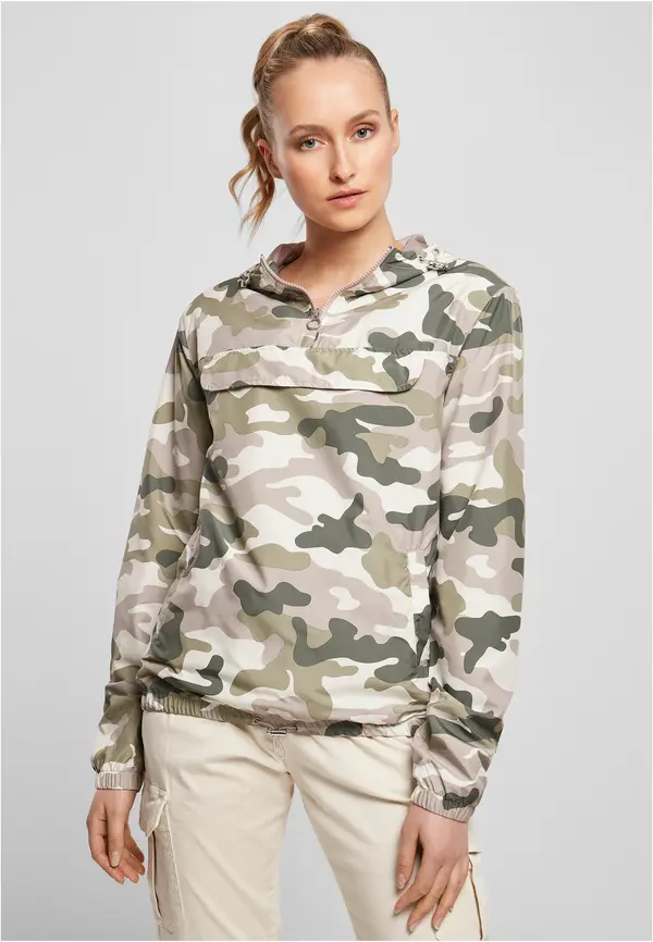 Urban Classics Дамско яке Camo Pull Over Dukrose camo