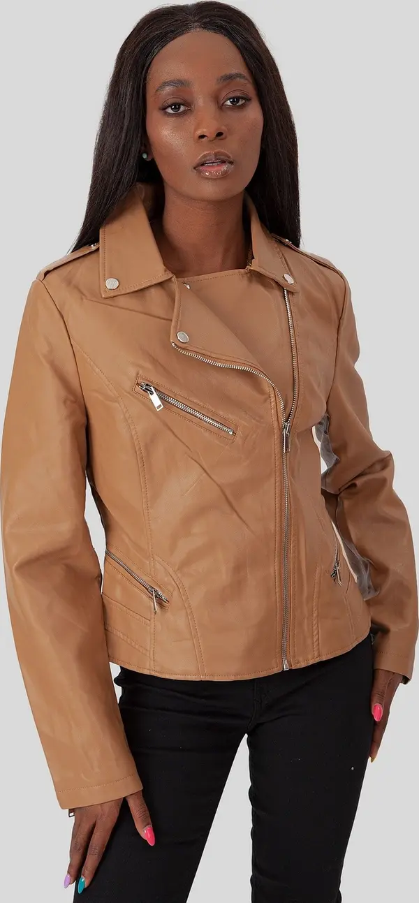 PERSO Дамско яке с цип Ramones