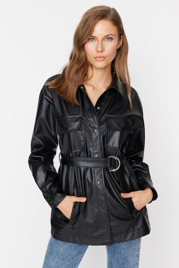 Trendyol Дамско яке Trendyol Buckle Belt