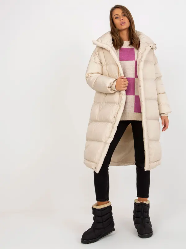 Fashionhunters Дамско яке. Fashionhunters Beige
