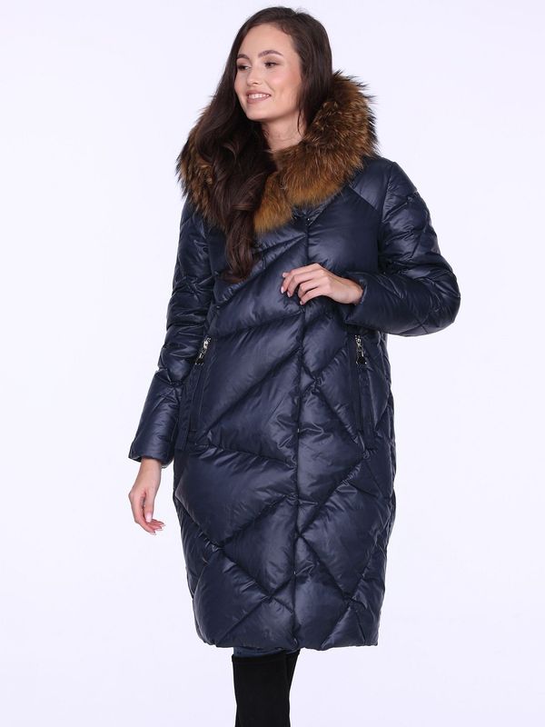 PERSO Дамско яке. PERSO PERSO_Coat_BLH220039FR_Navy_Blue