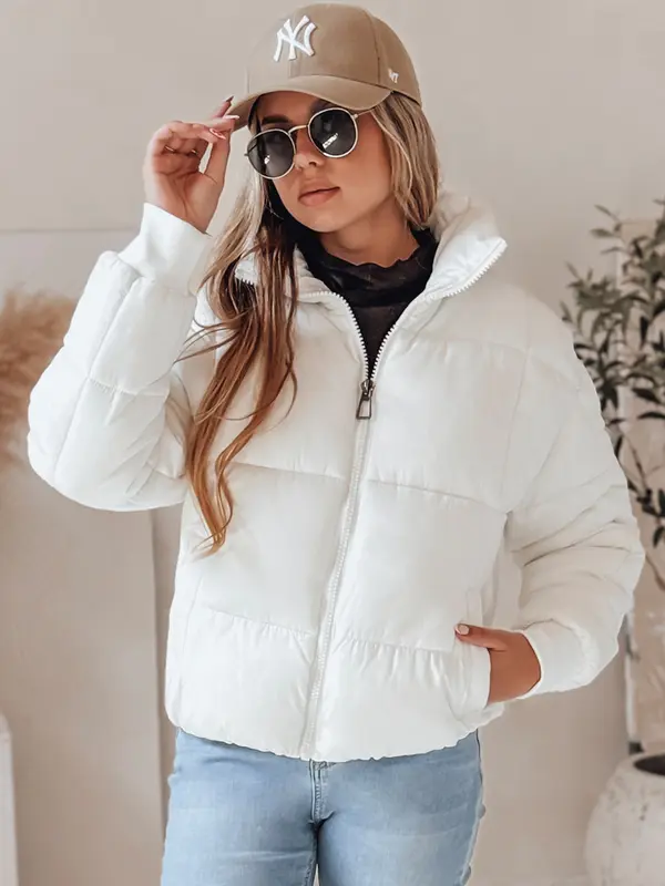 DStreet Дамско зимно яке VIBEGIRL бяло