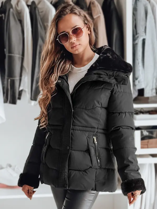 DStreet Дамско зимно яке WINTERGIRL черно