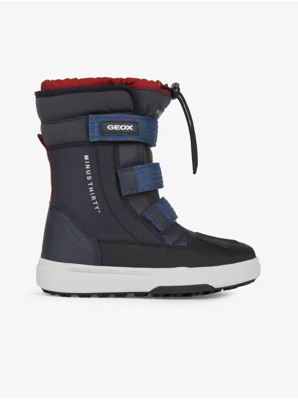 GEOX Dark Blue Boys' Ankle Snow Boots Geox Bunshee - Boys
