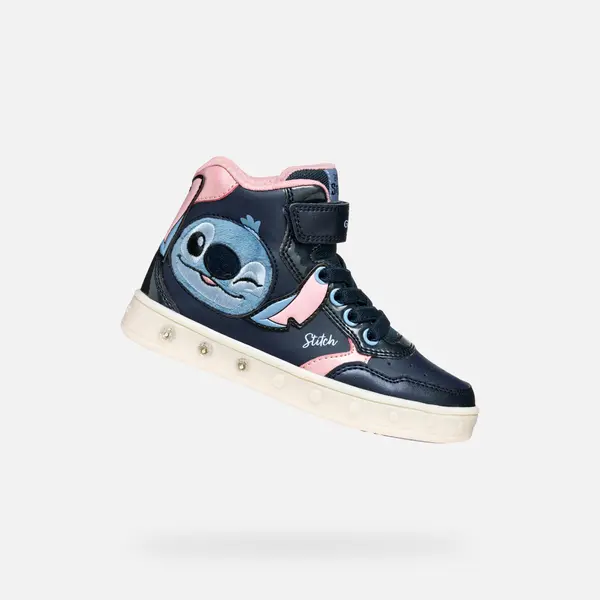 GEOX Dark Blue Girls Geox Skylin Sneakers - Girls