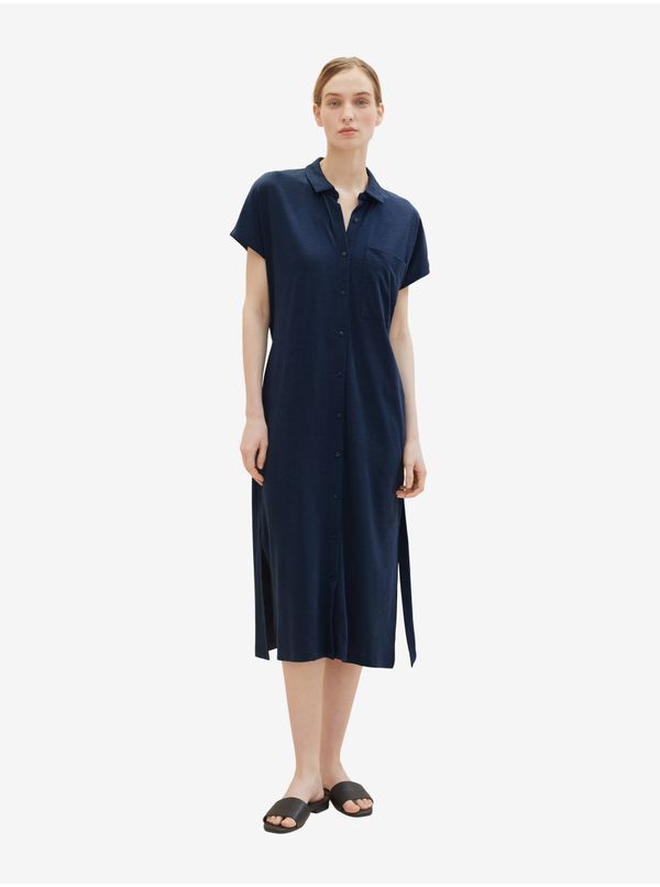 Tom Tailor Dark blue Ladies Shirt Midishdresses Tom Tailor - Women