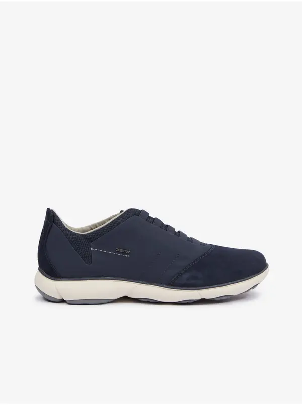 GEOX Dark Blue Men's Suede Sneakers Geox Nebula - Mens