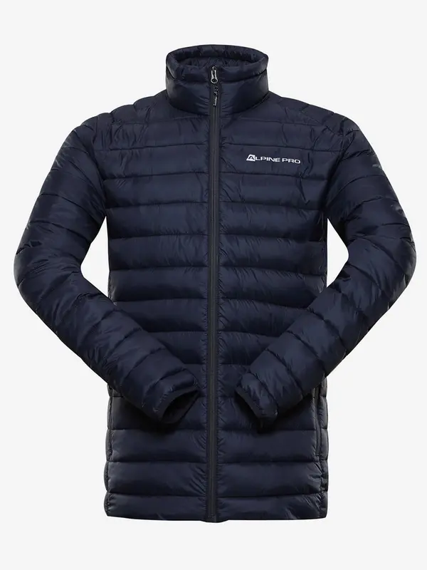ALPINE PRO Dark blue men's winter quilted jacket ALPINE PRO GOREM