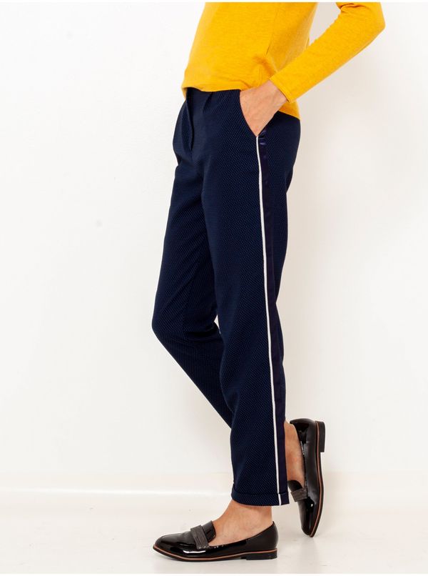 CAMAIEU Dark blue shortened trousers with lampas CAMAIEU - Ladies