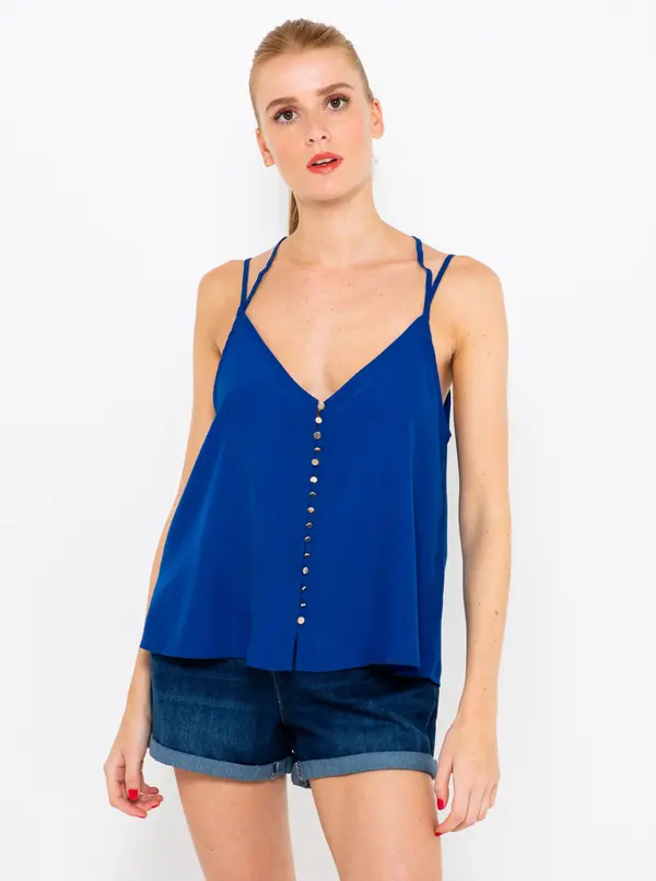 CAMAIEU Dark Blue Tank Top CAMAIEU - Women