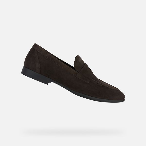 GEOX Dark brown men's moccasins Geox Sapienza - Men's