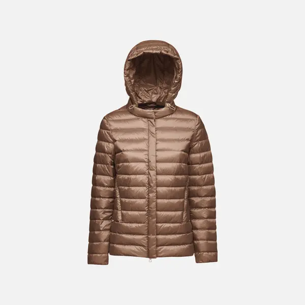 GEOX Dark Brown Women's Quilted Jacket Geox Jaysen - Women's