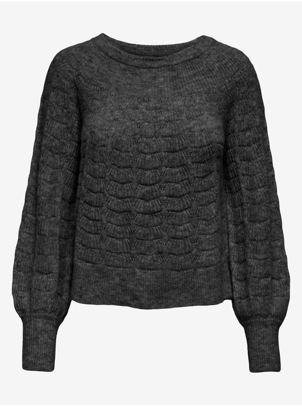 JDY Dark gray women's sweater JDY Noora