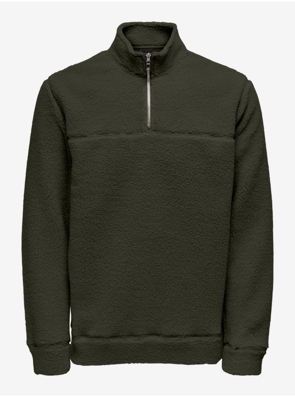 Only Dark green men's sweatshirt ONLY & SONS Remy - Men's