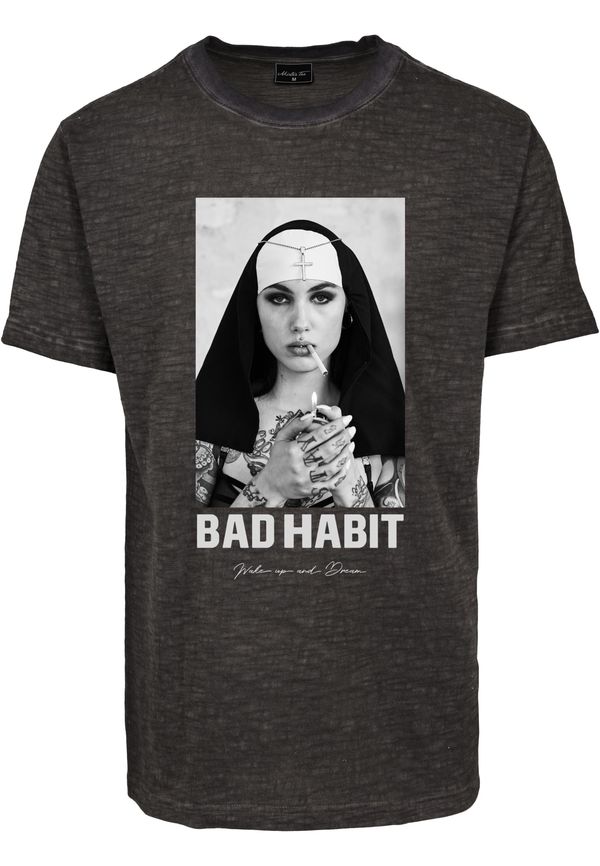 Mister Tee Dark grey Bad Habit T-shirt