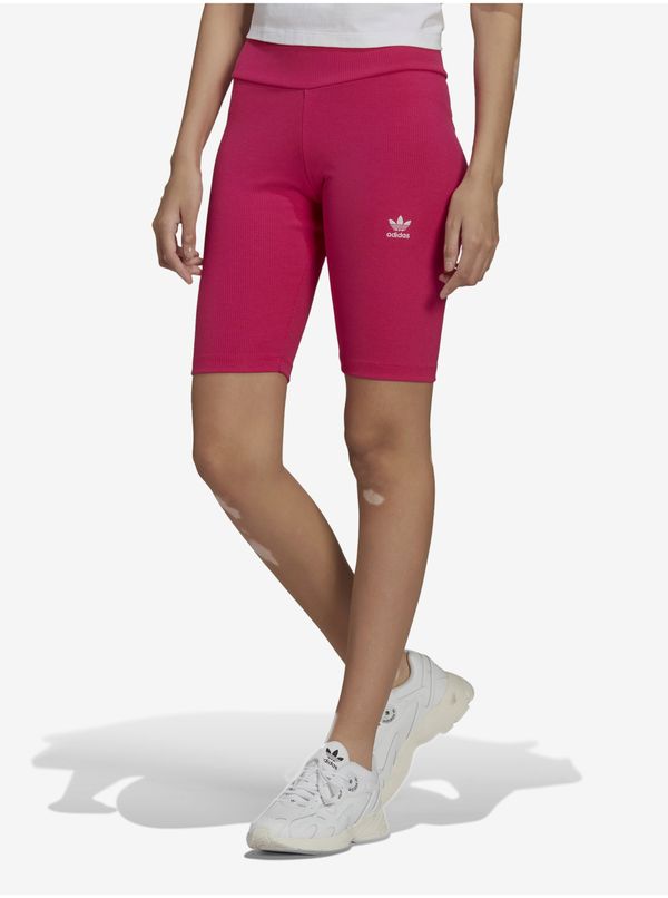 Adidas Dark Pink Womens Sports Shorts adidas Originals - Women