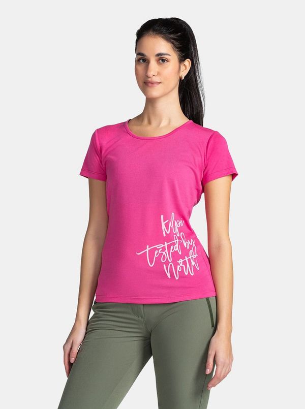 Kilpi Dark pink women's sports T-shirt Kilpi GAROVE