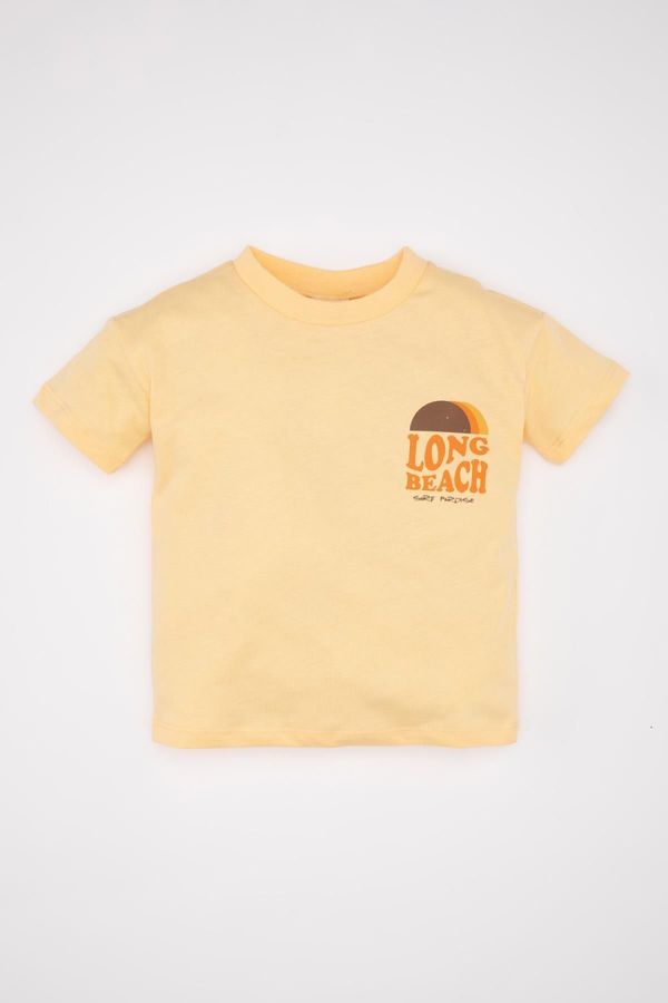 DEFACTO DEFACTO Baby Boy Back Printed Short Sleeve T-Shirt