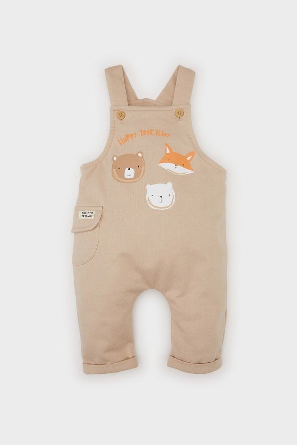 DEFACTO DEFACTO Baby Boy Newborn Printed Overalls Jumpsuit