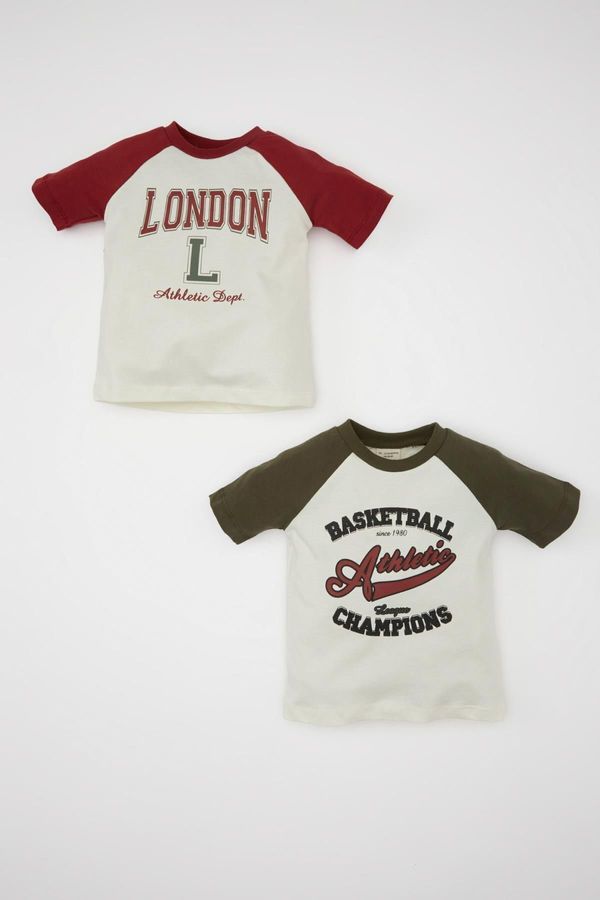 DEFACTO DEFACTO Baby Boy Printed 2-Piece Short Sleeve T-Shirt
