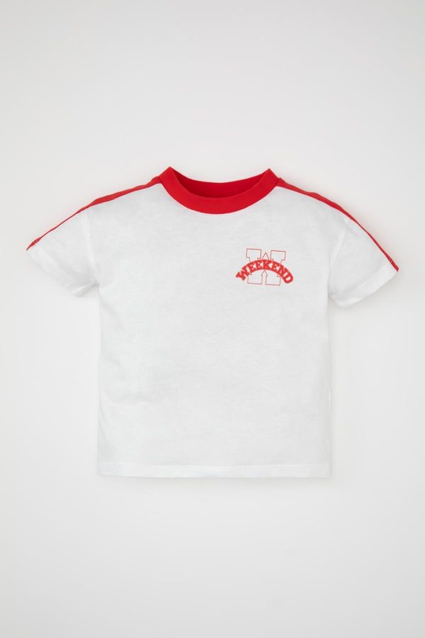 DEFACTO DEFACTO Baby Boy Printed Short Sleeve T-Shirt