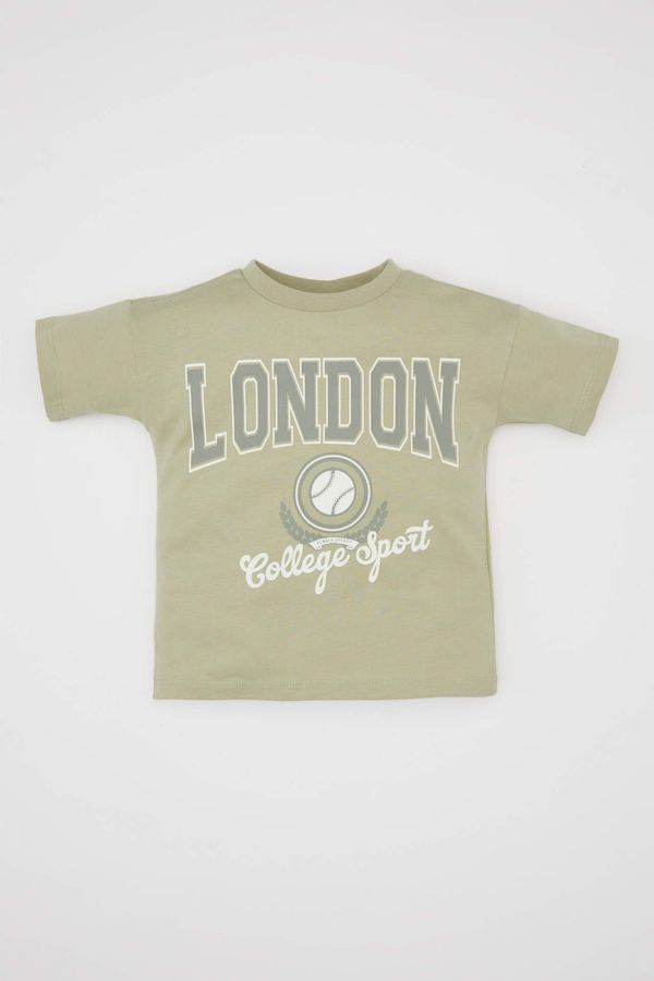 DEFACTO DEFACTO Baby Boy Regular Fit Crew Neck Printed T-Shirt