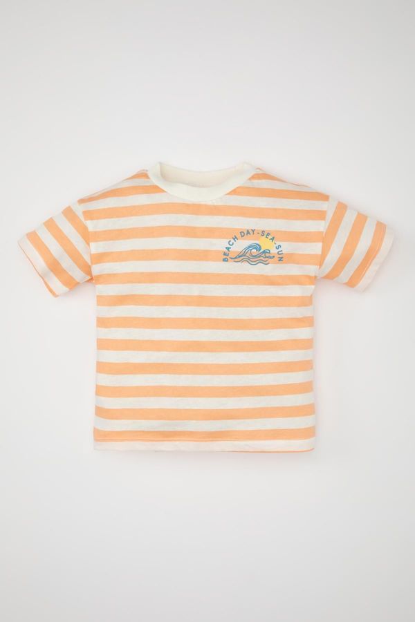 DEFACTO DEFACTO Baby Boy Striped Short Sleeve T-Shirt