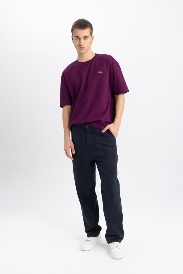 DEFACTO DEFACTO Baggy Straight Leg Gabardine Trousers