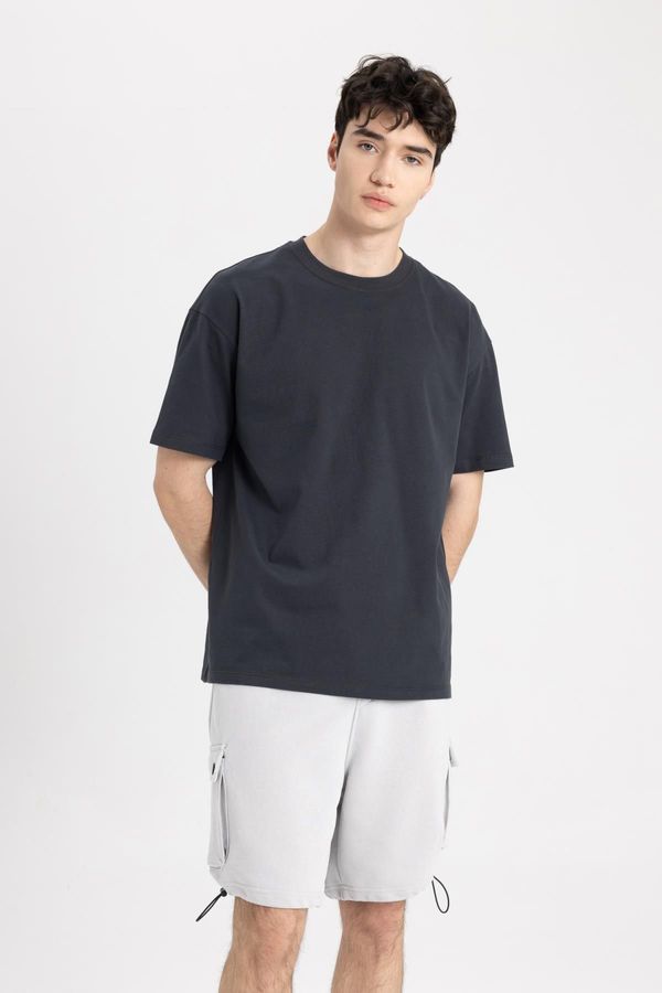 DEFACTO DEFACTO Boxy Fit Crew Neck Short Sleeve T-Shirt