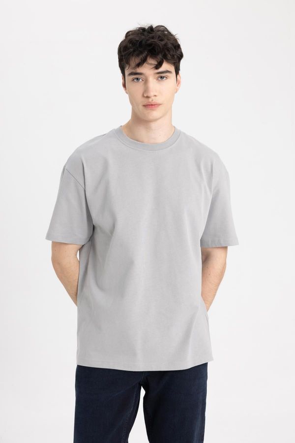 DEFACTO DEFACTO Boxy Fit Crew Neck Short Sleeve T-Shirt