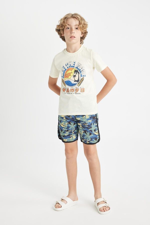 DEFACTO DEFACTO Boys' Patterned Swim Shorts