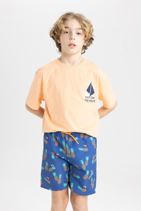 DEFACTO DEFACTO Boys&#39; Patterned Swim Shorts