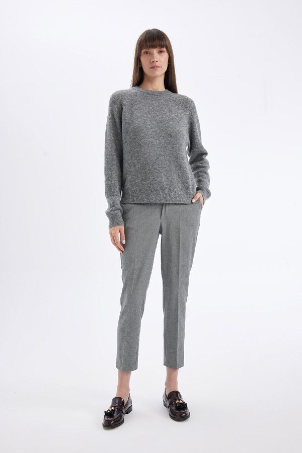 DEFACTO DEFACTO Chino High Waist Straight Leg Trousers