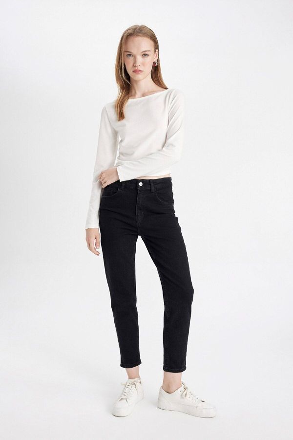 DEFACTO DEFACTO Comfort Mom High Waist Ankle Length Jeans