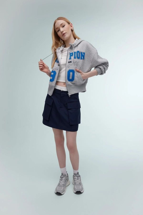 DEFACTO DEFACTO Cool A-Line Mini Skirt