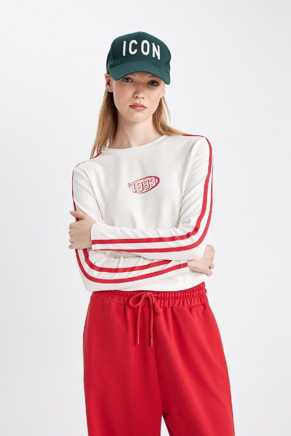 DEFACTO DEFACTO Cool Fitted Ribbed Long Sleeve T-Shirt