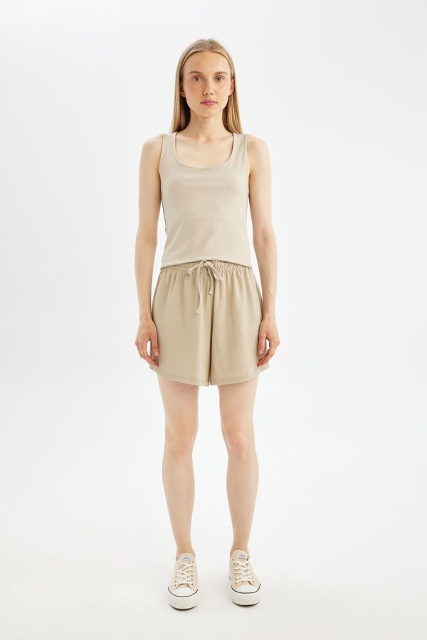 DEFACTO DEFACTO Cool Loose Fit Wrinkled Shorts