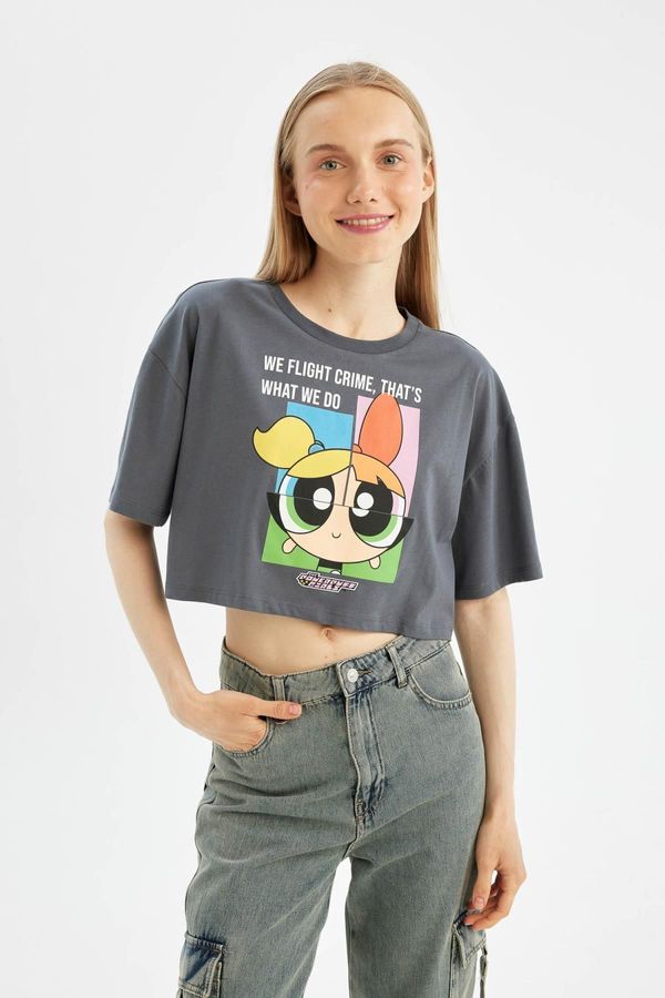 DEFACTO DEFACTO Cool Powerpuff Girls Oversize Fit Crew Neck Short Sleeve T-Shirt