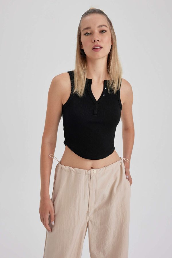 DEFACTO DEFACTO Coool Fitted Ribbed Camisole Singlet