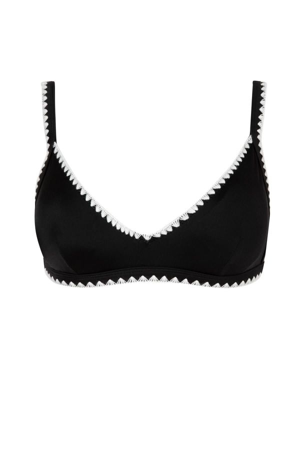 DEFACTO DEFACTO Fall in Love Regular Fit Embroidered Bikini Top