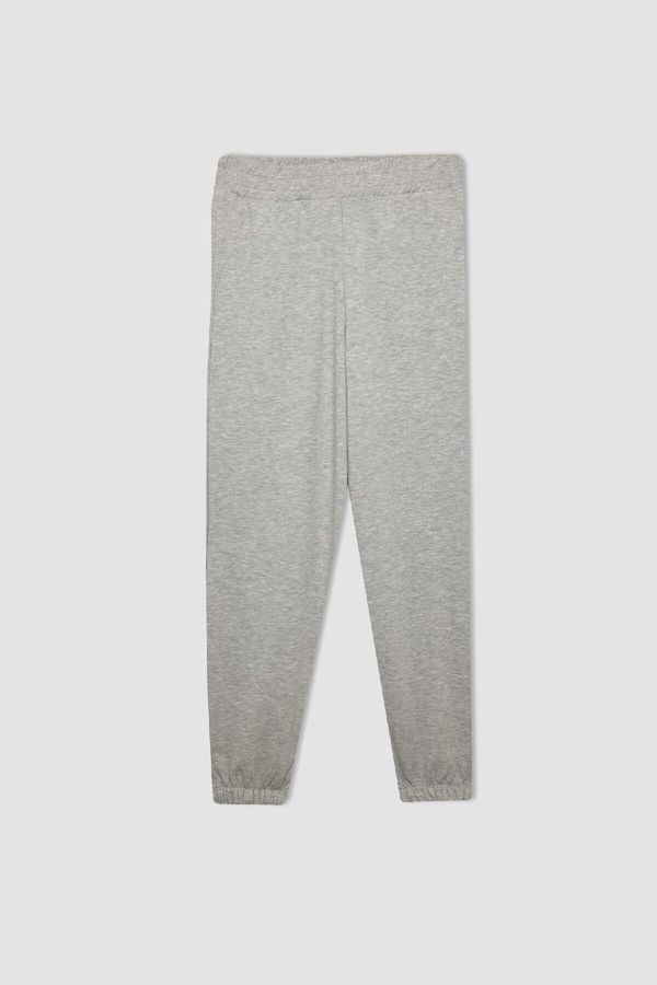 DEFACTO DEFACTO Fit Jogger Sweatpants Oversize Wide Mould Pocket Standard Size Scuba Diving Fabric