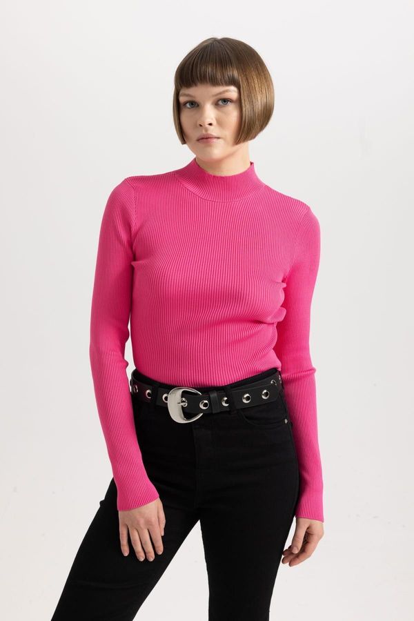 DEFACTO DEFACTO Fitted Half Turtleneck Ribbed Sweater