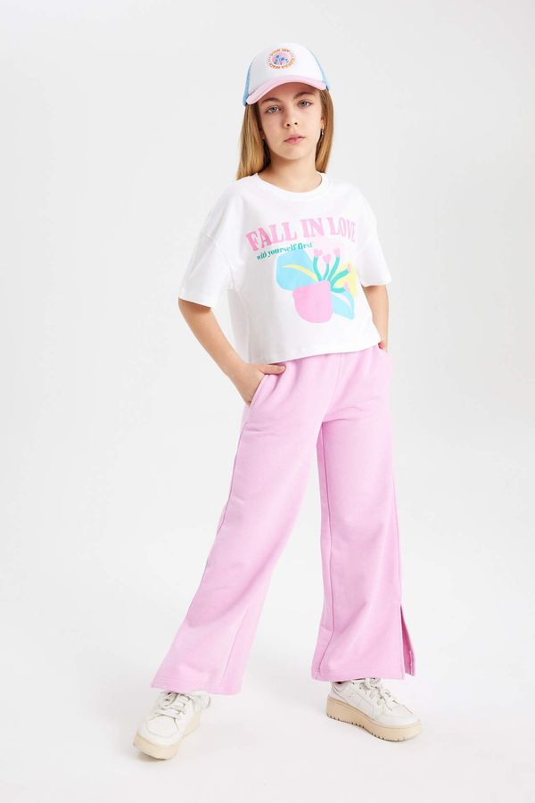 DEFACTO DEFACTO Girl Wide Leg Trousers with Wide Slits