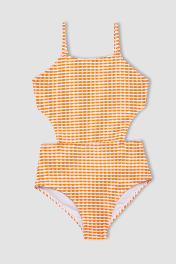 DEFACTO DEFACTO Girl's Checkered Swimsuit